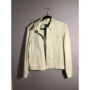 Mint green denim jacket is from the Lauren Jeans Company by Ralph Lauren